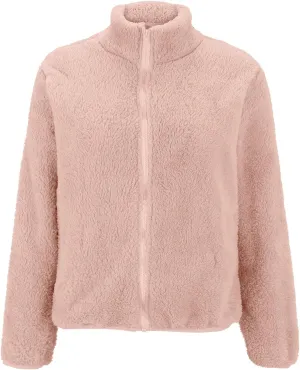 2024 Fashion Fuzzy Fleece Coat for Women Winter Warm Long Sleeve Oversized Jacket Zip Teddy Outwear with Pocket