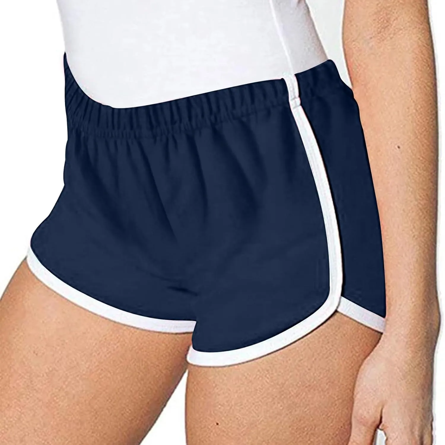 3 Pack Women's Shorts Quick Dry Active Workout Running Shorts Comfy Casual Elastic Waist Lounge Shorts Sweat Short