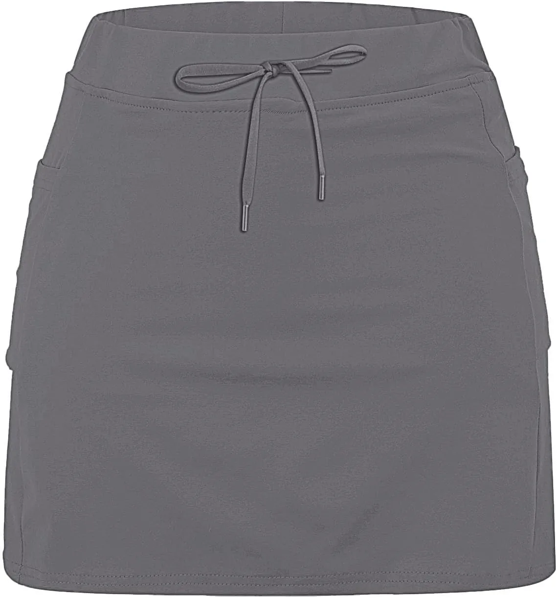 Athletic Skirts for Women Summer Loose Trendy Drawstring Solid Sports Tennis Skirts Built-in Shorts Plus Size, S-5XL