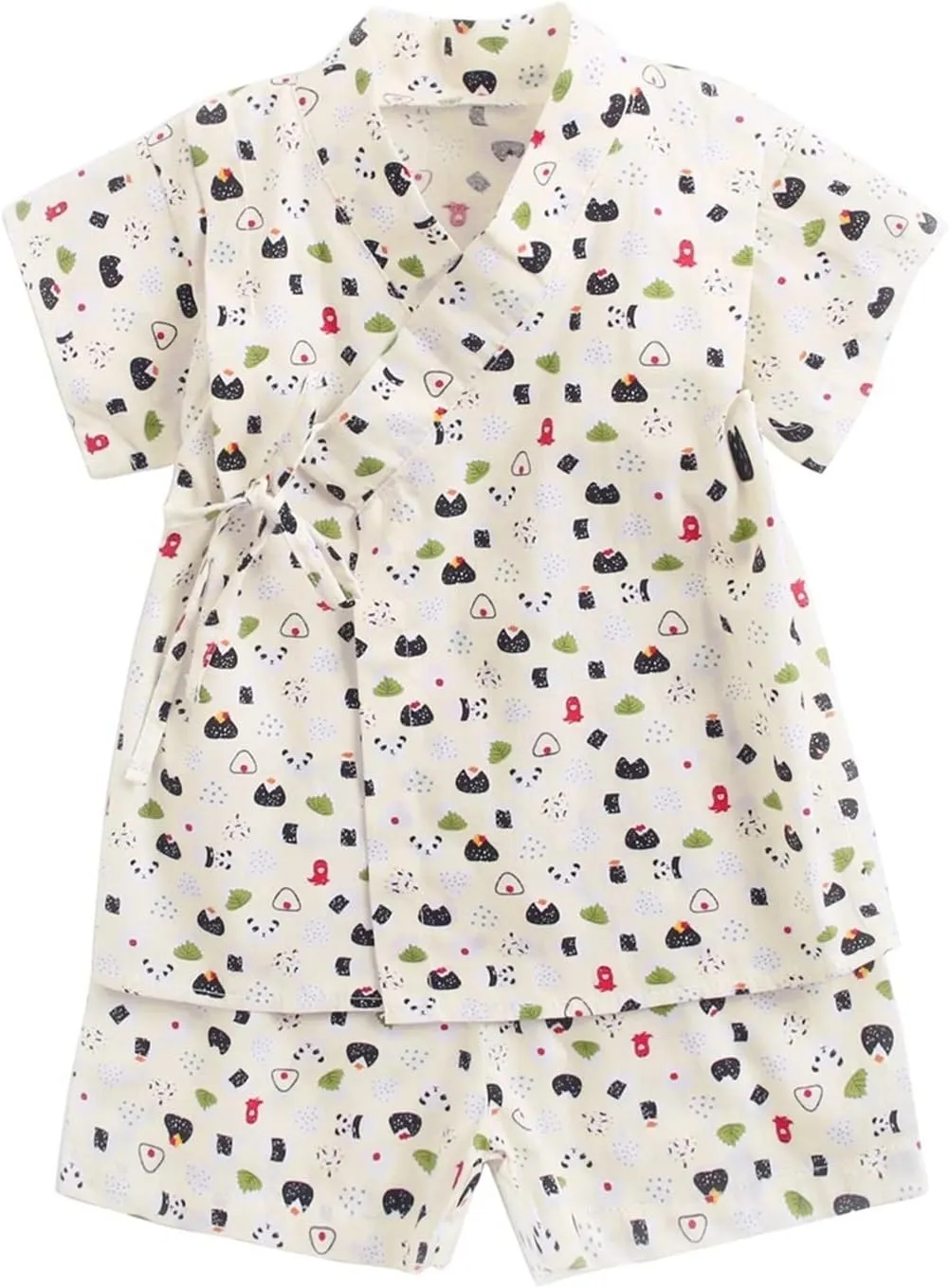 Baby Kimono Boys Girls Cotton 𝐏ajamas Toddler Short Sleeve 𝐏a𝐣ama Sets Cute 𝐏js Sl𝐞epwear Loung𝐞wear Tops Shorts