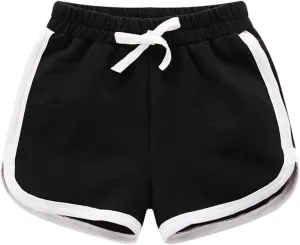 Big Girls Boys Running Athletic Cotton Shorts Toddler Kids Workout Dance Summer Short Cargo Short Pants