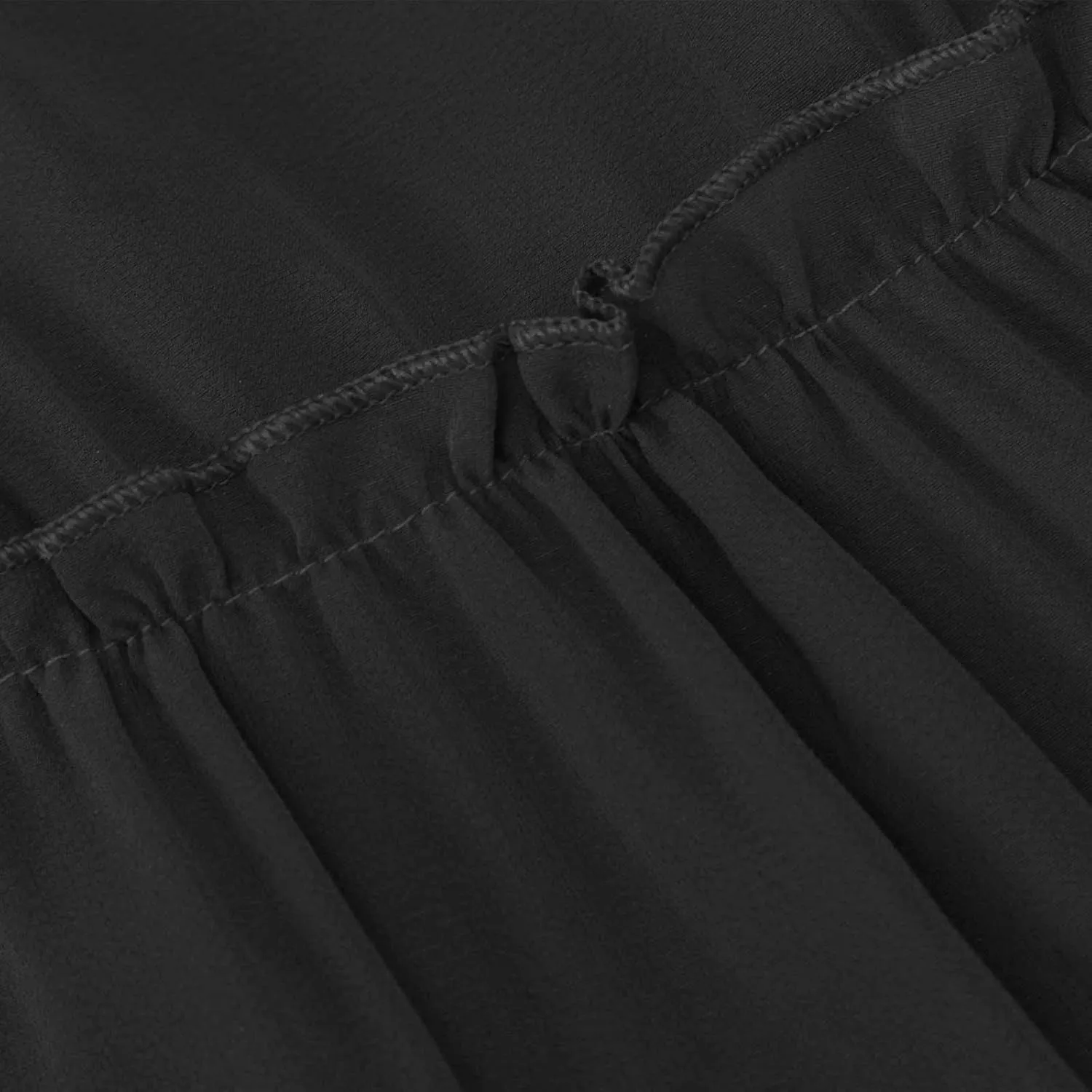 BTDECLAR Women's Summer Boho Skirts Elastic High Waist Pleated A-Line Flowy Swing Tiered Long Maxi Skirt Dress with Pockets