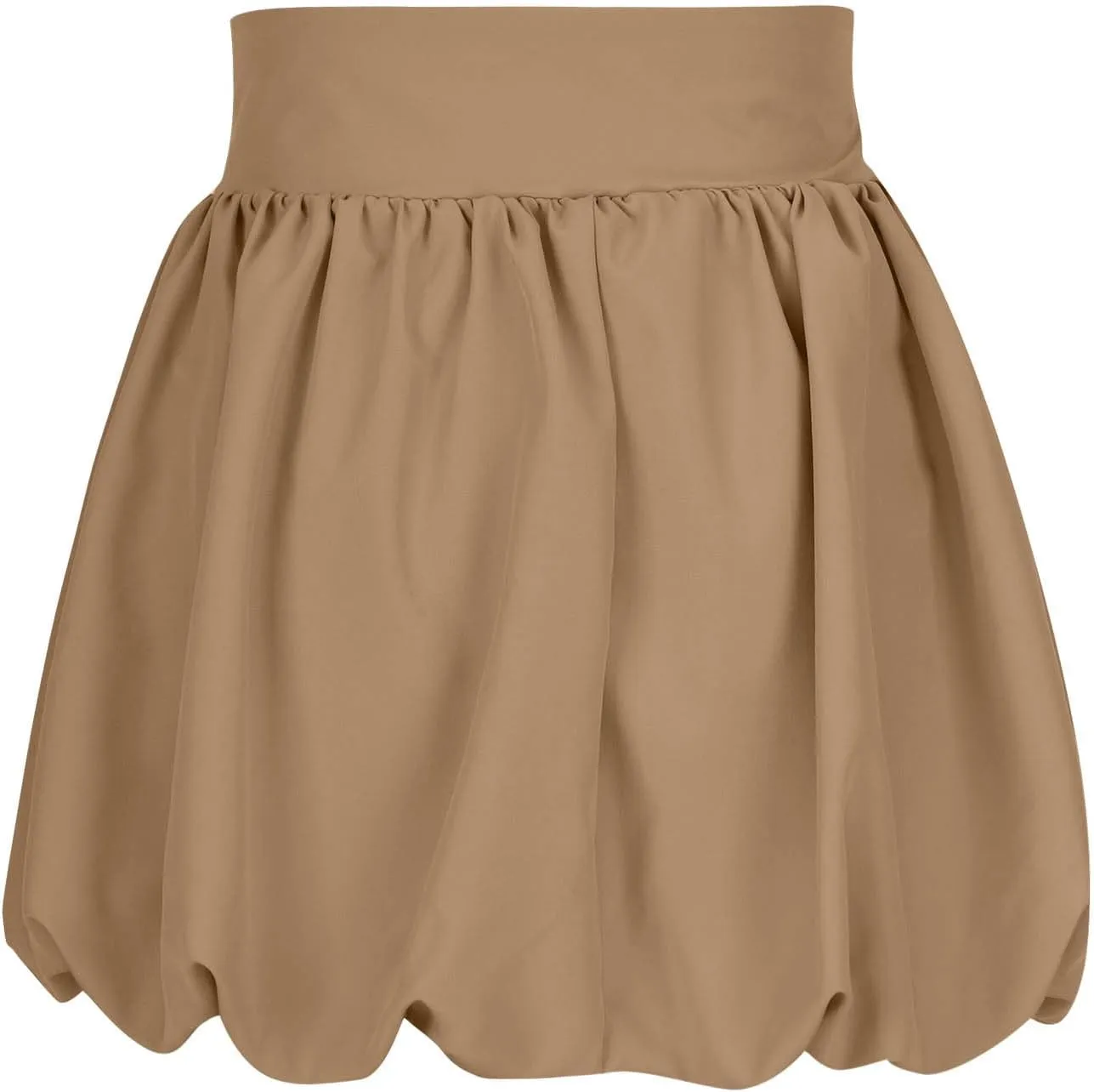 Bubble Skirts for Women A Line Mini Skirt Puffy Flared Skirts High Waisted Summer Skirt Casual Short Skirt Streetwear