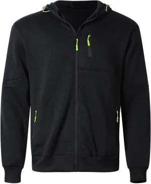 Fxbar Men Hoodies Casual Coat for Men with Zip Pockets Full Zip Long Sleeve Sweatshirt Sports Hooded Jacket with Pockets