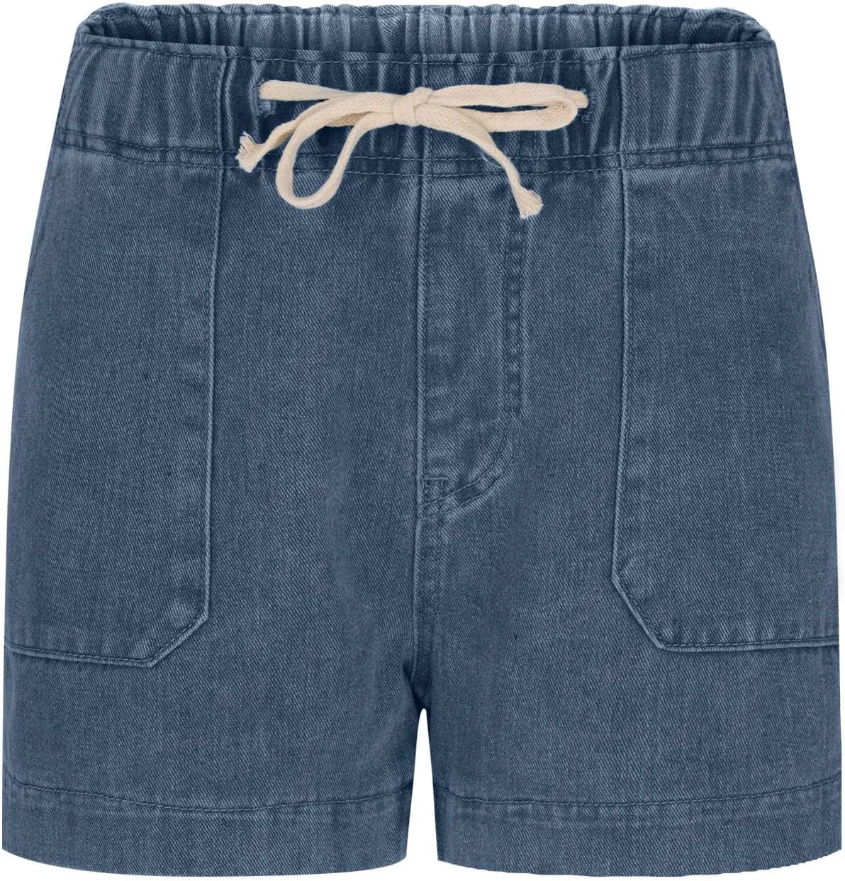 Jean Shorts for Women High Waisted Pull On Drawstring Elastic Waist Trendy Stretchy Denim Short Summer Shorts 2025