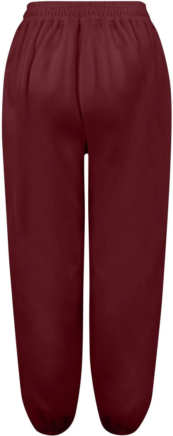 Jogger Sweatpants Women Fleece Drawstring High Waisted Joggers with Pockets Soft Workout Capri Loose Yoga Pants