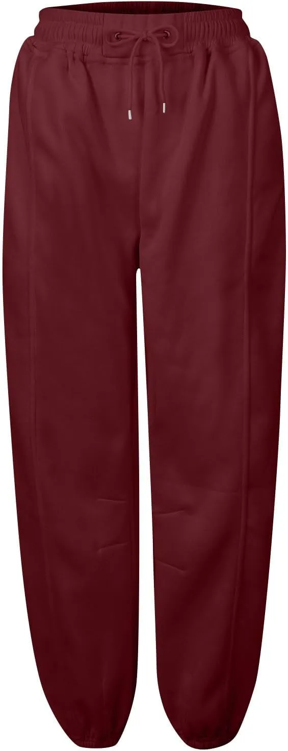 Jogger Sweatpants Women Fleece Drawstring High Waisted Joggers with Pockets Soft Workout Capri Loose Yoga Pants