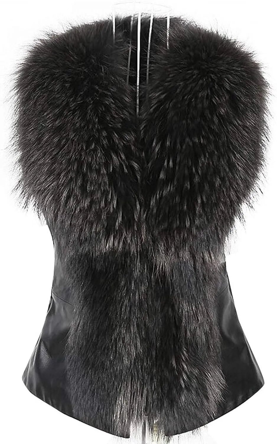 LCMTWX Fur Coats For Women Faux Women Blends Outwear Vest Coat Jacket Winter Women's Coat Fur Jackets For Women Pink Fur