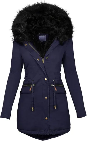 Long Length Quilted Puffer Parka Overcoat Women Slim Thicker Women'S Coat Womens Long-Sleeve Puffer Jacket Womens