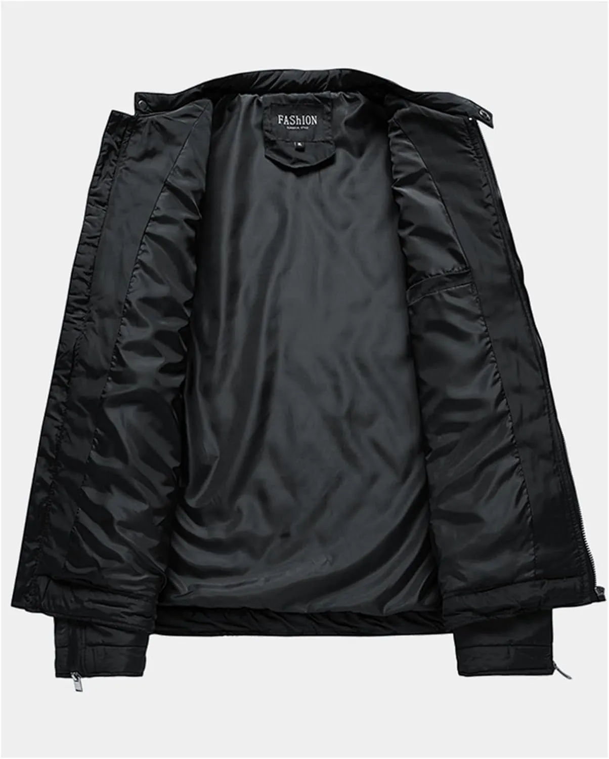 Mens Bomber Jackets Diamond Quilted Fall Winter Casual Collar Coat Fashion Lightweight Coat