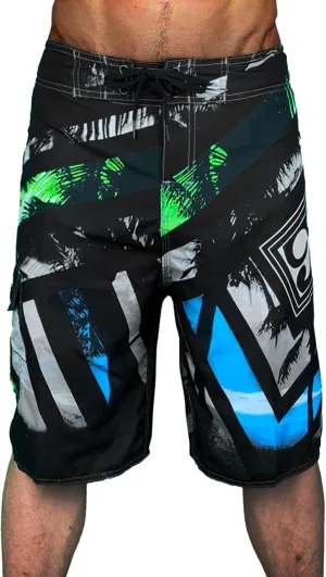 Men's Pajama Shorts Cotton Lounge Sleep Shorts Elastic Waist Sleepwear Pants with Pockets Black