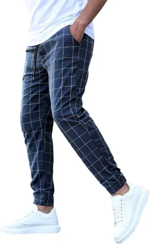 Men's Pajama Shorts Cotton Lounge Sleep Shorts Elastic Waist Sleepwear Pants with Pockets Blue