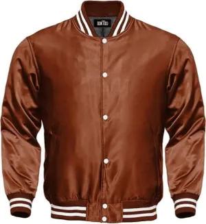 Mens Satin Varsity Jacket, Varsity Satin Bomber Jacket, Satin Baseball Jacket men