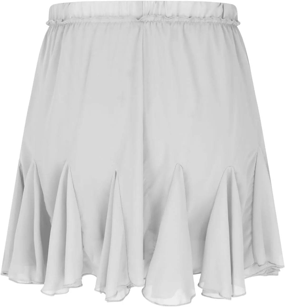 NATHGAM Casual Flowy Shorts for Women Ruffle Tiered High Wiasted Pleated Skorts Summer Fashion Shorts Beach Vacation Clothes