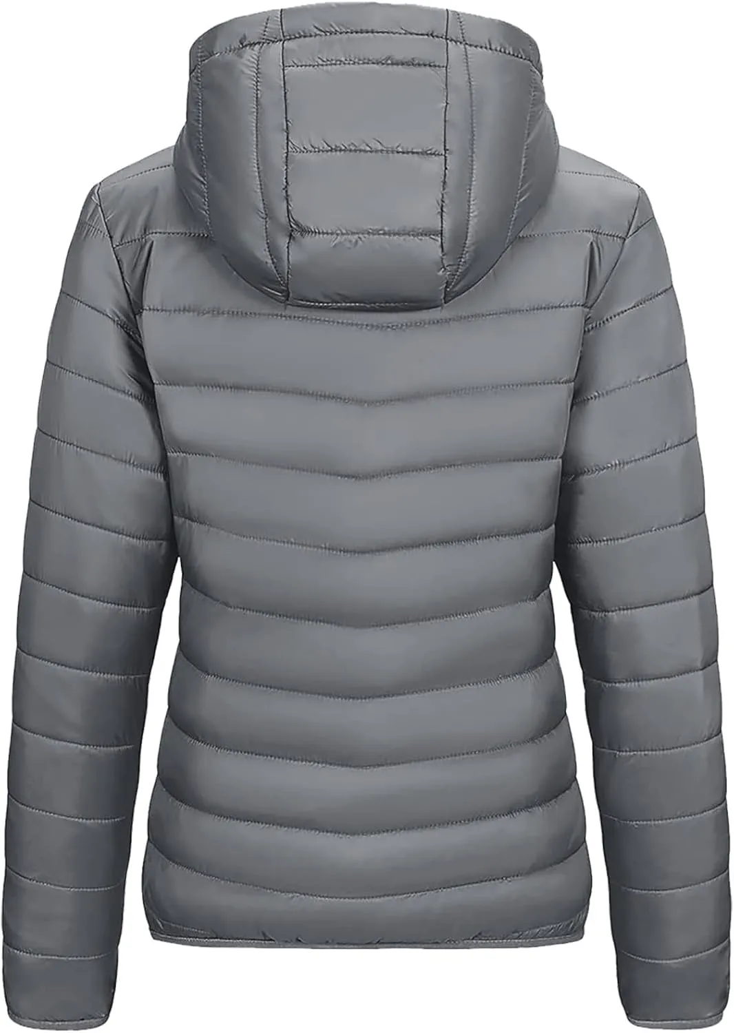 Packable Puffer Jacket Women Lightweight Down Jacket Zip up Quilted Jacket Thermal Winter Coat Hiking Insulated Jacket