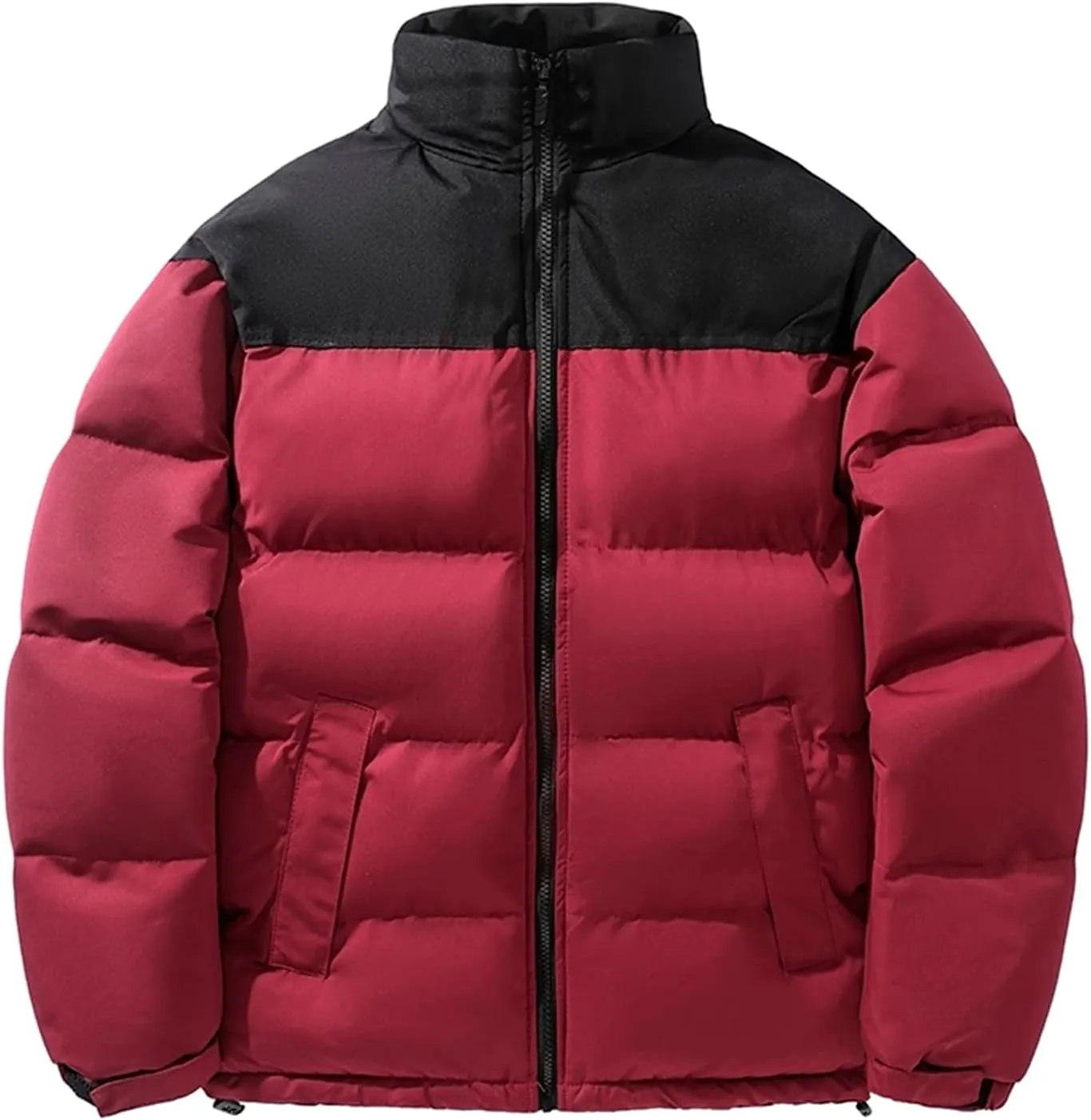 Parka Jacket Men Waterproof Lightweight Thermal Thicken Padded Jacket Packable Soft Travel Down Jacket with Pockets
