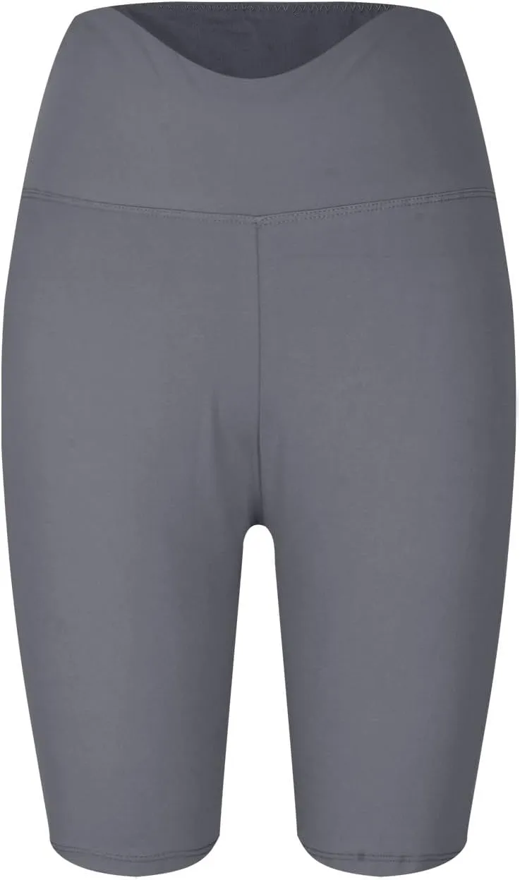 Plus Size Biker Shorts with Pockets for Women-High Waisted Athletic Leggings Bike Shorts for Yoga Workout