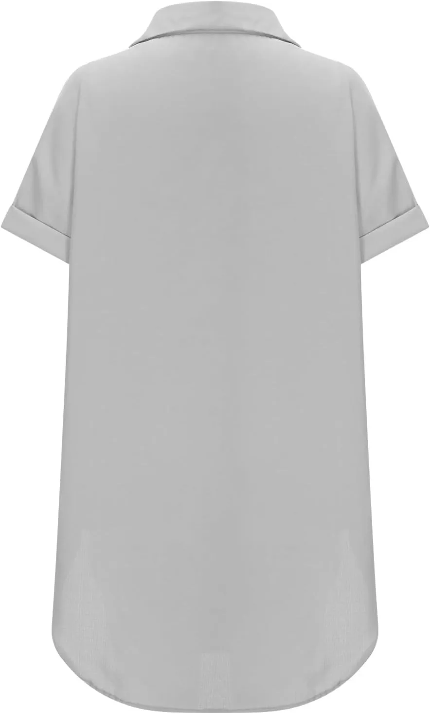 Preppy Tshirt Dress Women Travel Spring Button Down Short Sleeve Knee Length Resort Dresses Casual Beach Vacation Clothes