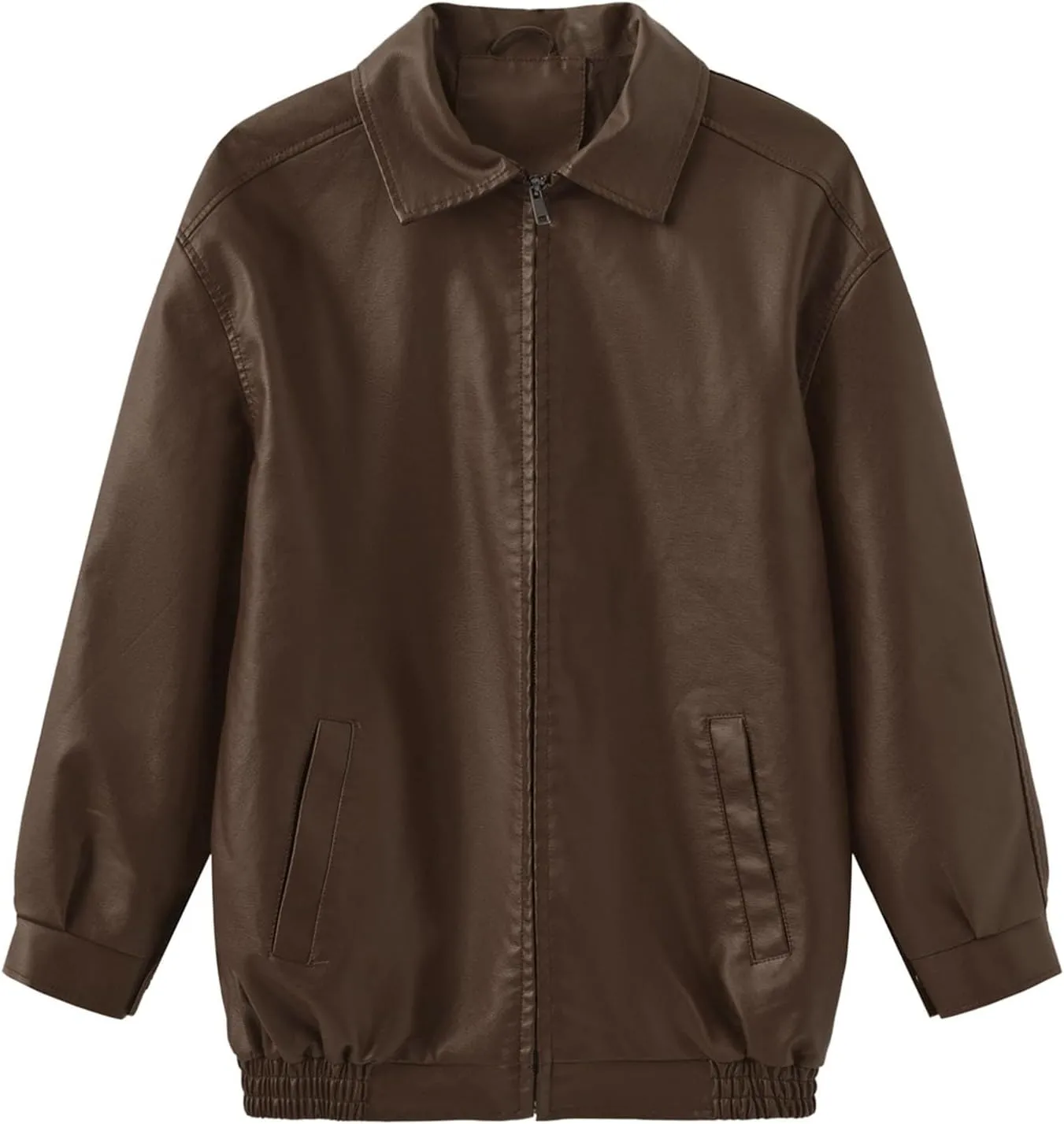 PTOLOCIF Womens Leather Jackets Faux Suede Oversized Motorcycle Coats Fashion Bomber Jackets Fall Winter Outfits Clothes
