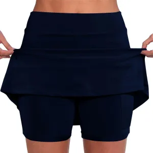 Skorts for Women with Pockets High Waist Tummy Control Outfit Yoga Lightweight Fancy Loose Fit Skorts with Pockets