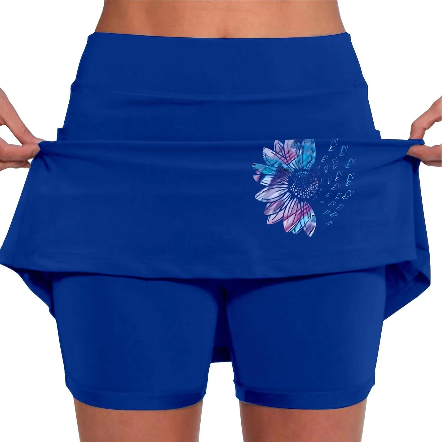 Skorts for Women with Pockets High Waist Tummy Control Skorts Yoga Lightweight Trendy Fit It Outfits with Pockets