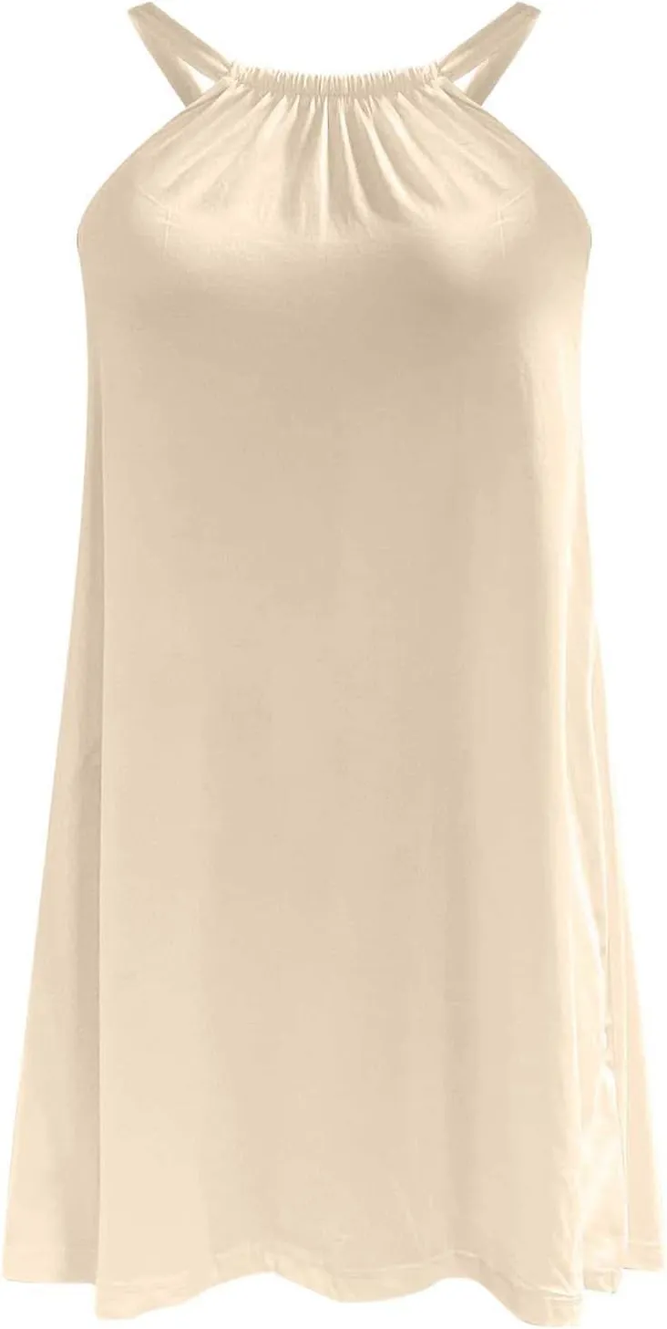 Vacation Dresses for Women 2025 Casual Summer Tank Dress Cute Flowy Sundresses for Teens Sleeveless Boho Beach Dress