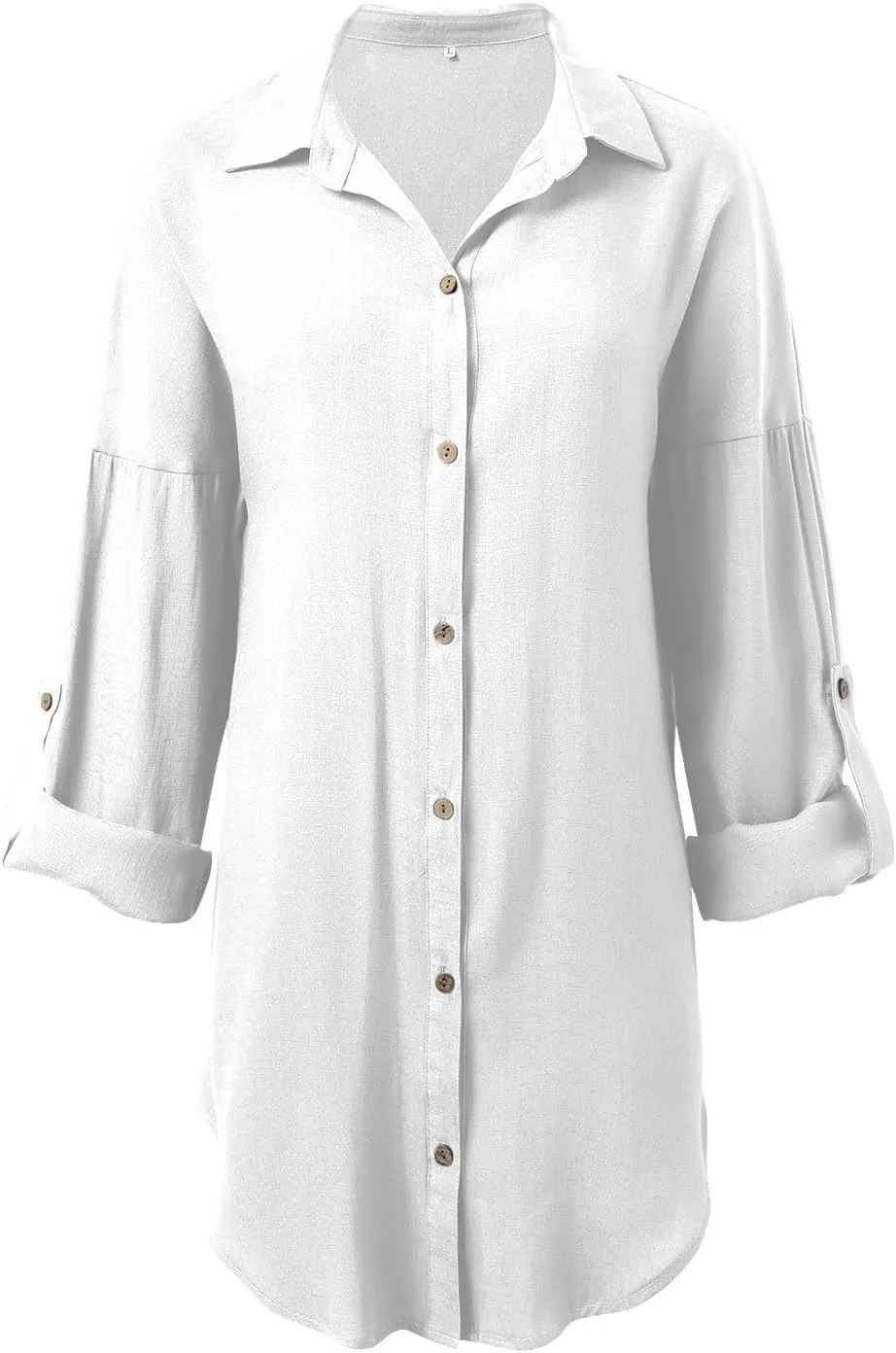 Wedding Guest Dress Summer Dresses for Women Short Sleeve Shirt Dress with Irregular Pockets