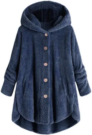 Winter Coats for Women 2024 Fashion Plus Size Sharpa Jackets Button Down Fleece Jackets Fuzzy Warm