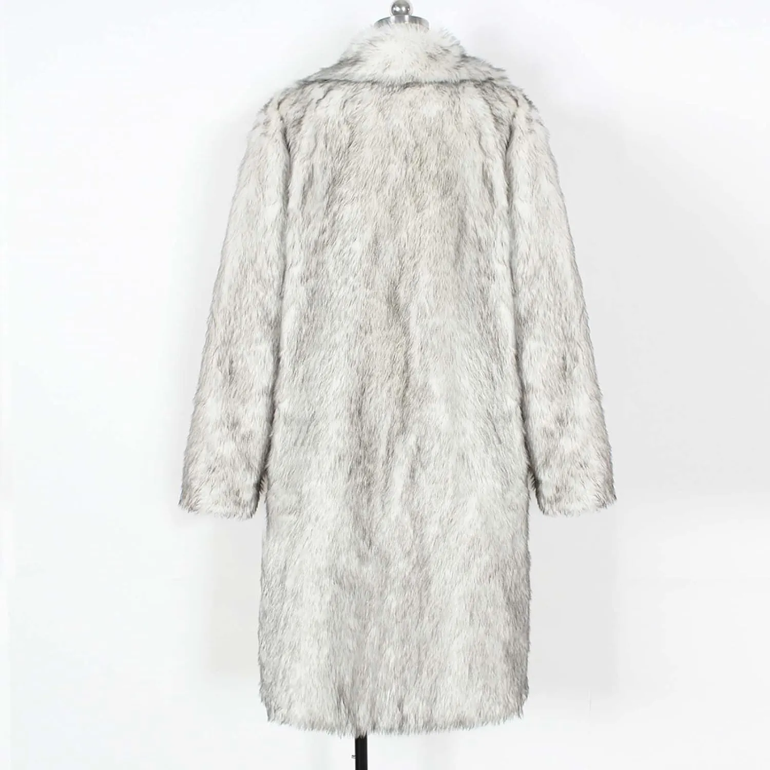 Winter Coats for Women Long Faux Fur Cardigan Leopard Print Fuzzy Jacket Fleece Trench Coat Elegant Cardigan Coat