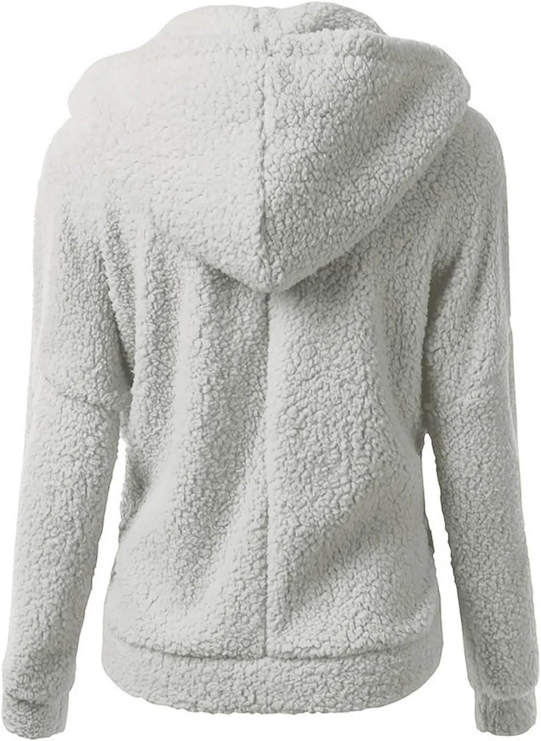 Winter Jackets for women 2024 Faux Fur Sherpa Jacket Fuzzy Hooded Zip Up Jacket Winter Coats Shearling Outwear Shaggy Coat
