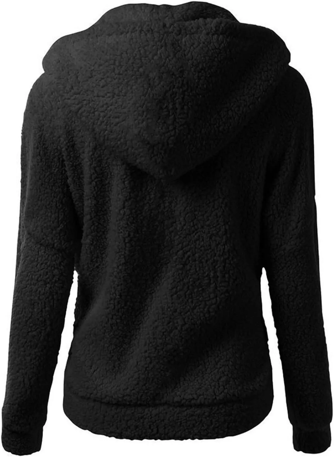 Winter Jackets for women 2024 Faux Fur Sherpa Jacket Fuzzy Hooded Zip Up Jacket Winter Coats Shearling Outwear Shaggy Coat