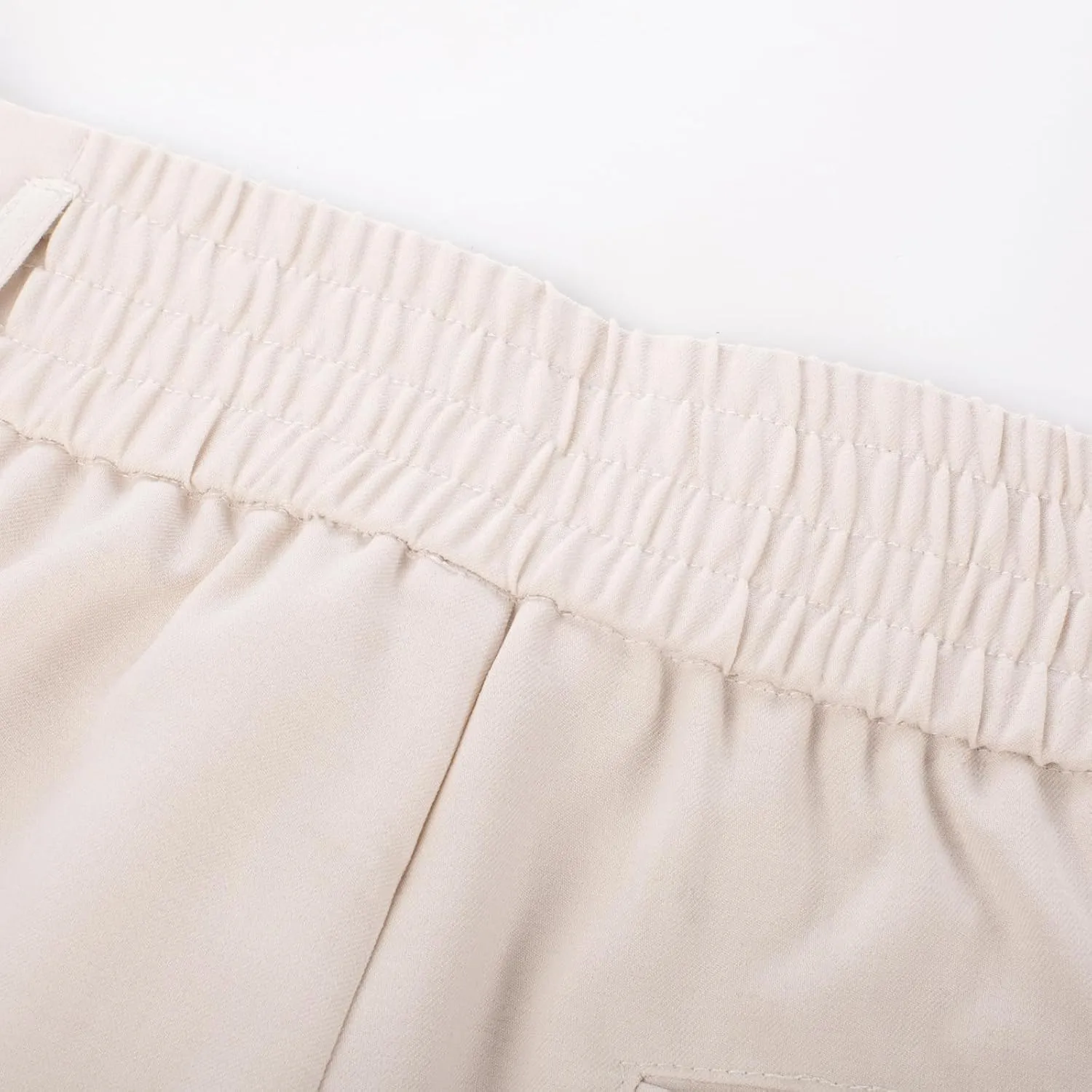 Women High Waisted Wide Leg Shorts Bermuda Shorts Paperbag Shorts