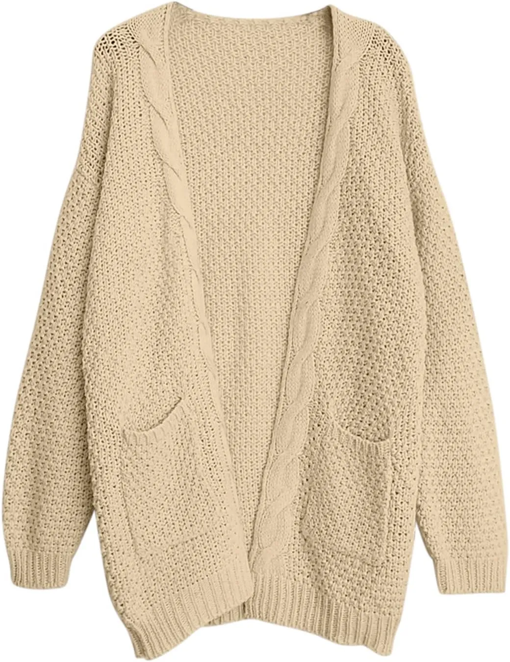 Women Oversized Cardigan Sweaters Trendy Casual V-Neck Long Sleeve Warm Chunky Knit Slouchy Oversized Wrap Sweater Coats
