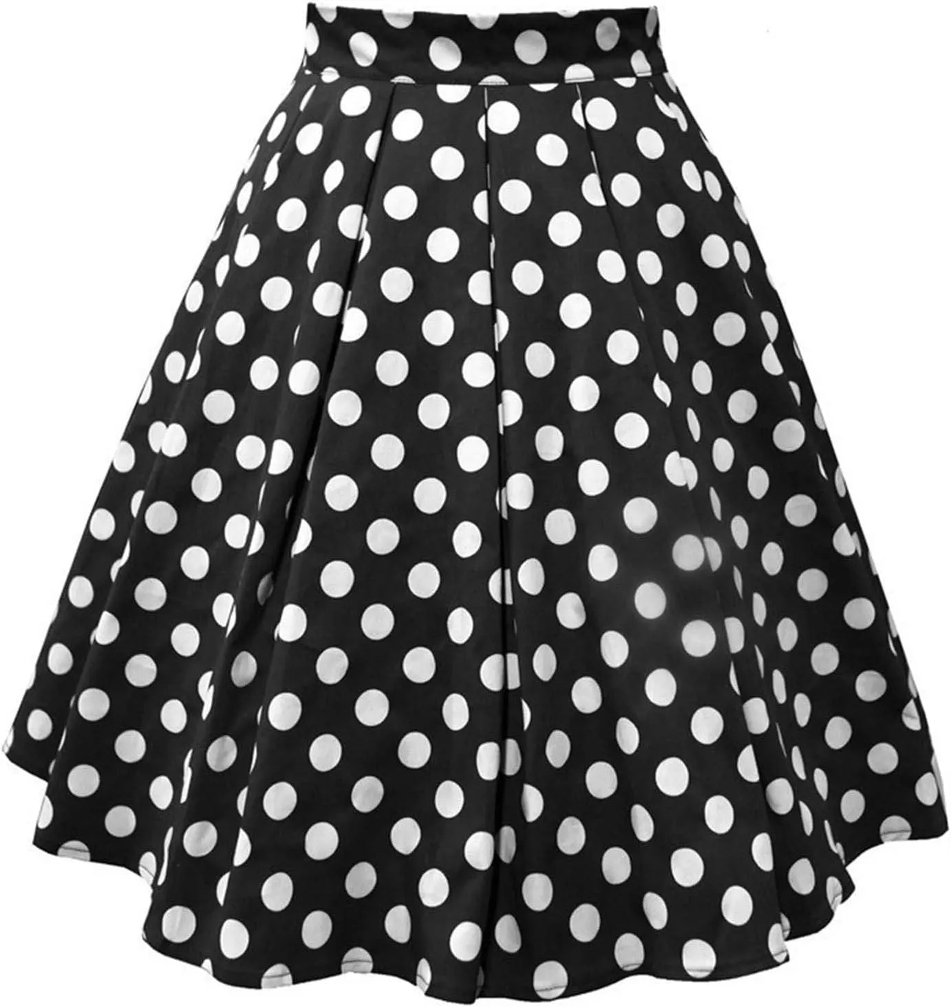 Women Skirts for Summer Trendy High Elastic Waist Dot Color Print Pleated Tummy Control Loose A Line Y2K Mini Skirts