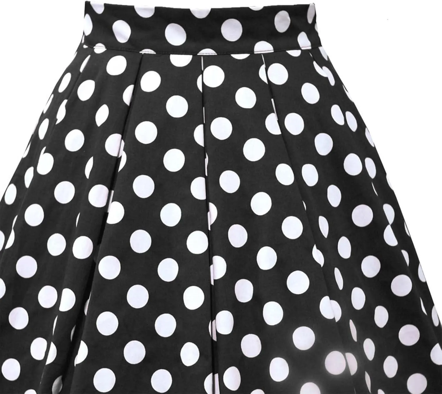 Women Skirts for Summer Trendy High Elastic Waist Dot Color Print Pleated Tummy Control Loose A Line Y2K Mini Skirts