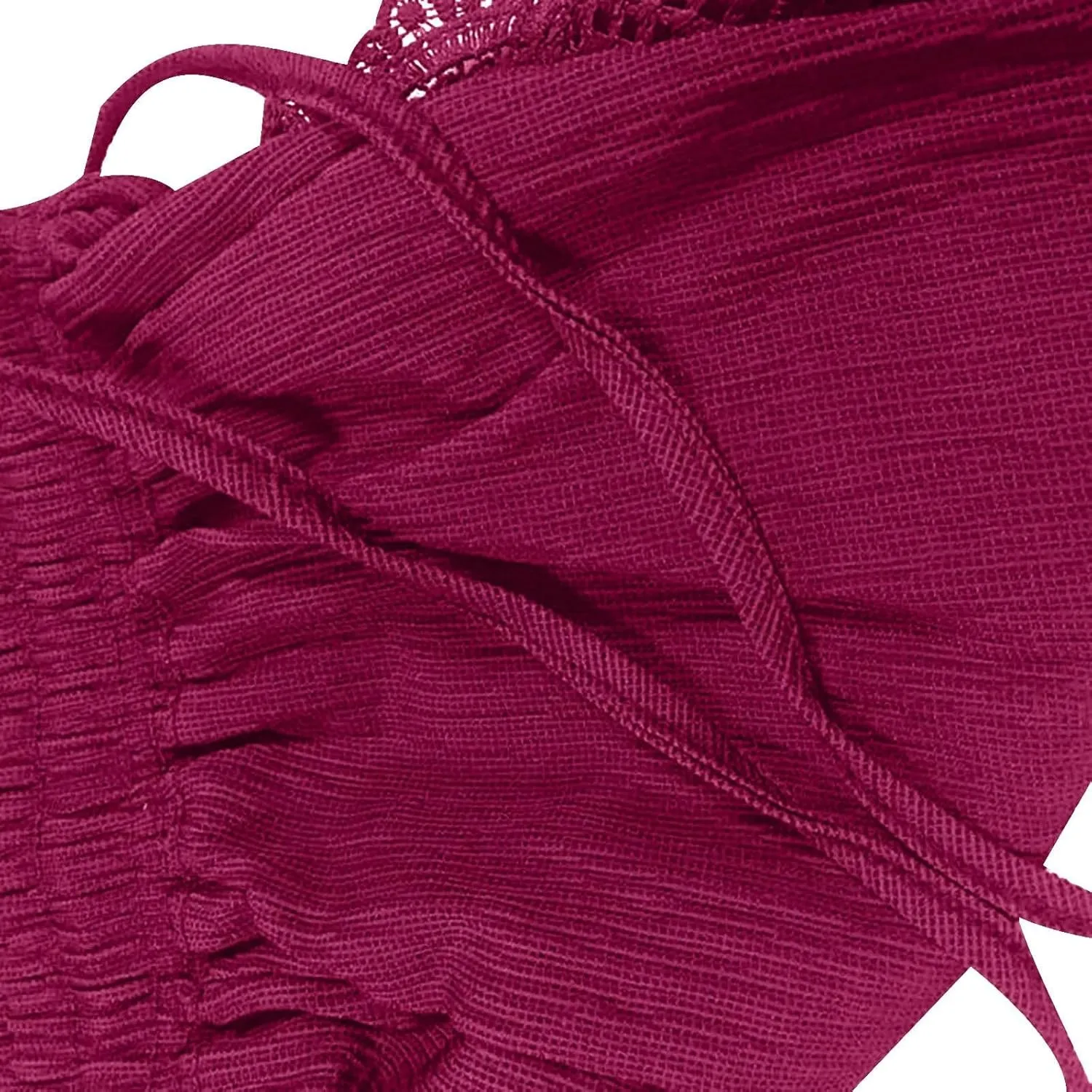 Women's Casual Shorts with Pockets Lace Trim Front Pleated Drawstring Stylish Comfortable Loose Fitting Summer Pants