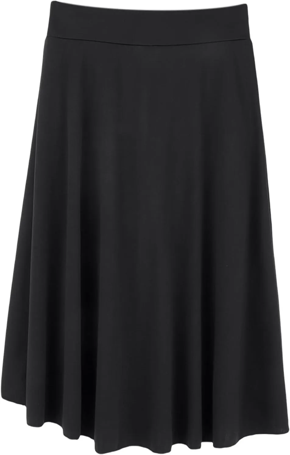 Women's High Waisted Ruffled Asymmetric Hem Long Skirt Split High Low Stretchy Skirt Handkerchief Hemline Midi Skirt