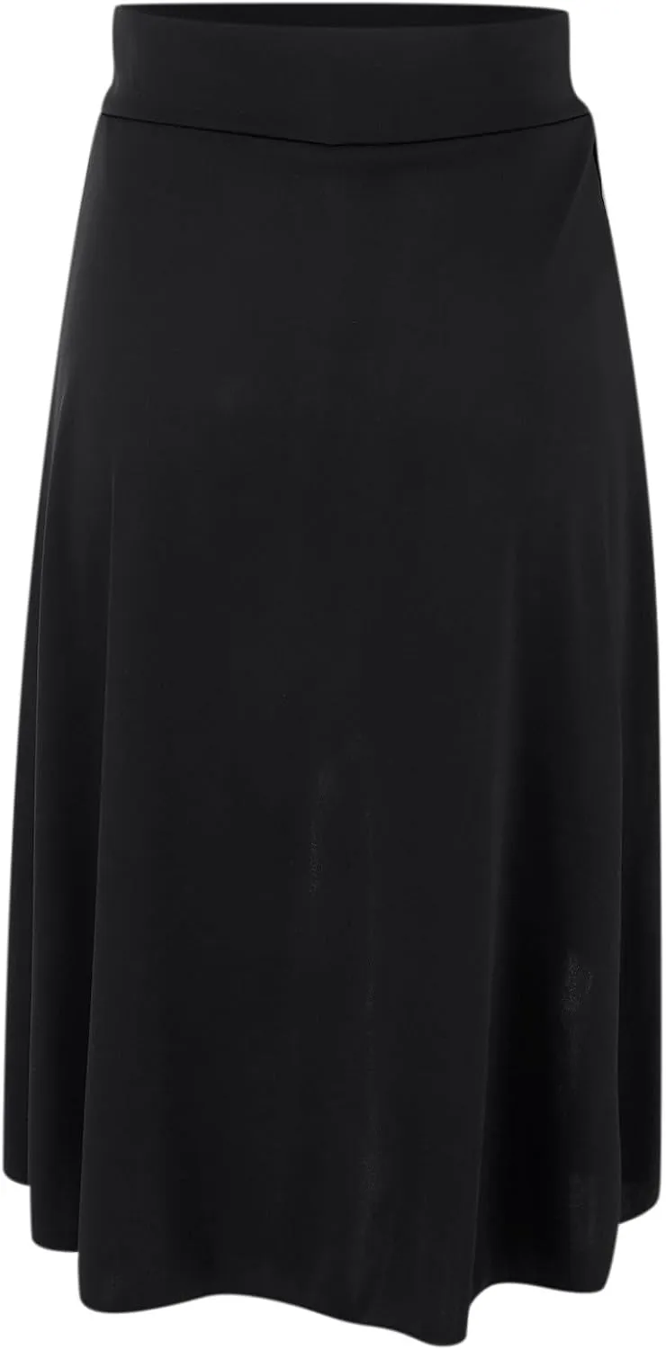 Women's High Waisted Ruffled Asymmetric Hem Long Skirt Split High Low Stretchy Skirt Handkerchief Hemline Midi Skirt