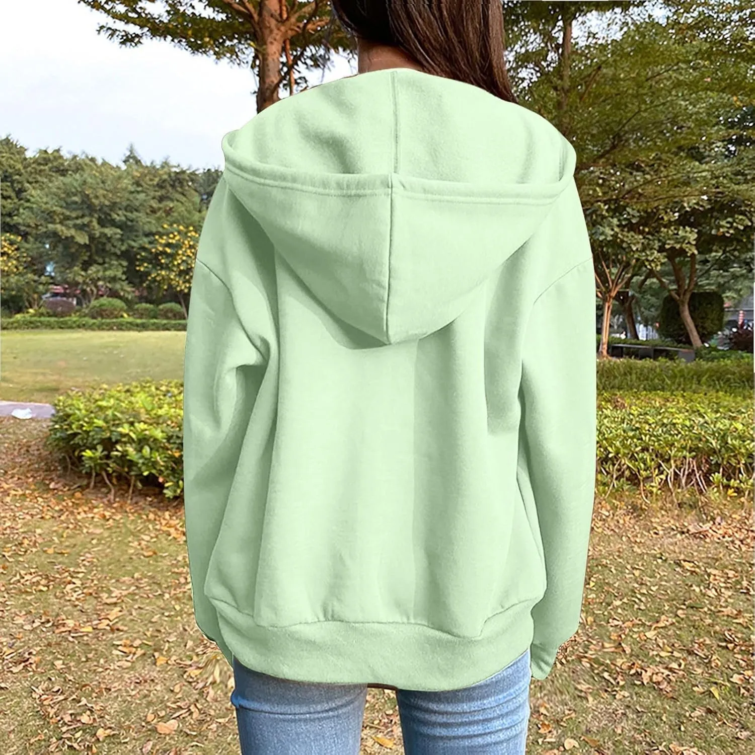 Womens Jackets Womens Zip Up Hoodies Cropped Sweatshirts Fleece Jackets Fall Outfits Casual Hooded Tops Winter