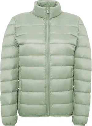 Women's Long Winter Down Coat Womens Lightweight Oversized Long Sleeve Zip Water Jacket Pockets Baggy Short Down