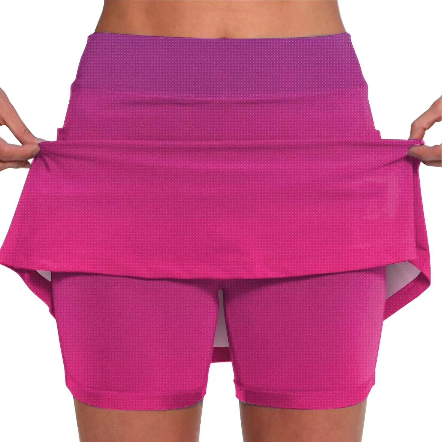 Womens Skorts with Pockets Tummy Control High Waist Tummy Control Skort Tennis Mini Casual Soft Outfit with Pockets