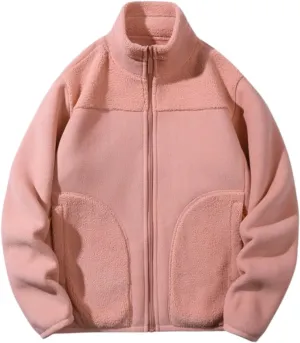 Women's Winter Polar Fleece Jacket Full Zip Long Sleeve Casual Hoodies Outdoor Hiking Warm Winter Coats with Pockets