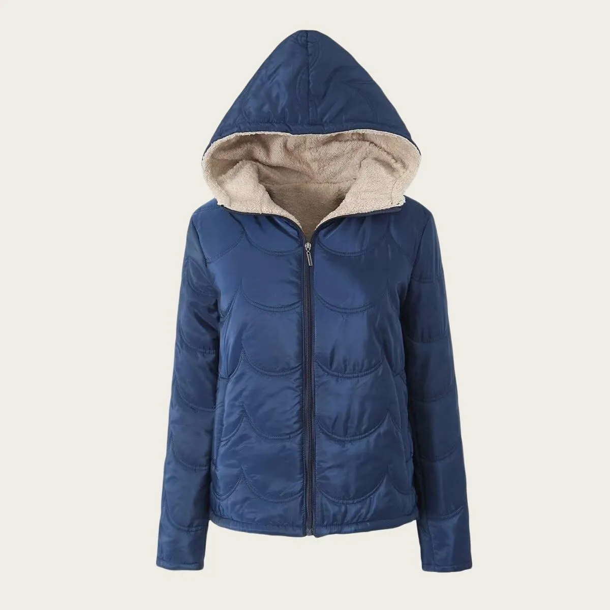 Womens Winter Thicken Puffer Coat Waterproof Down Jacket Warm Slim Fit Military Jacket Coats