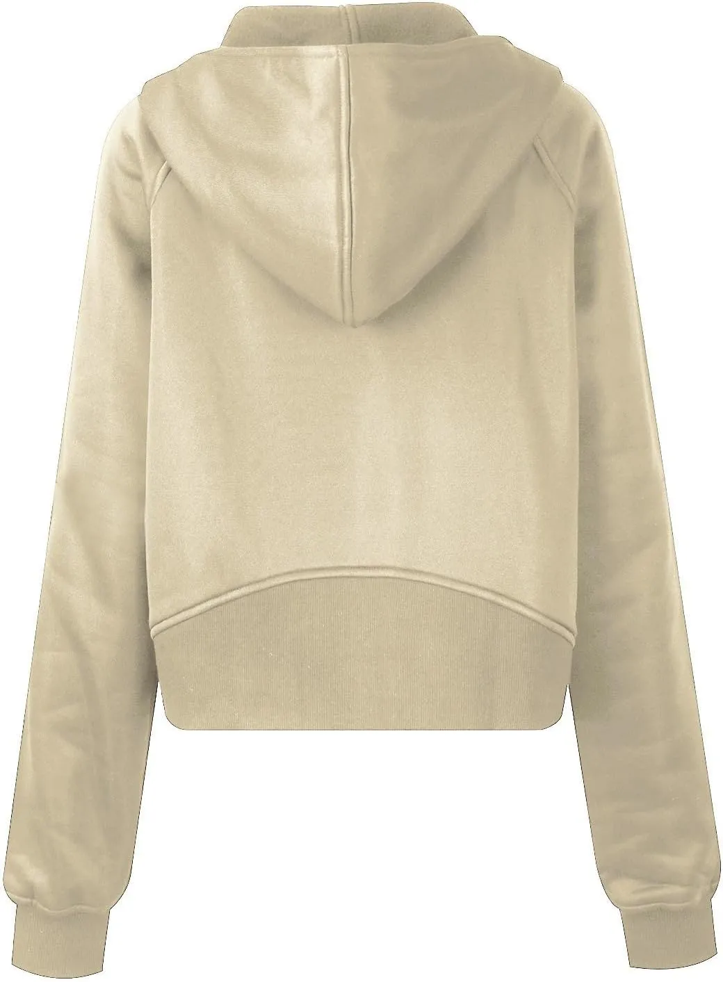 Womens Zip Up Cropped Hoodies Oversized Fleece Sweatshirt Full Zip Jackets Trendy Y2k Tops 2024 Fall Outfits