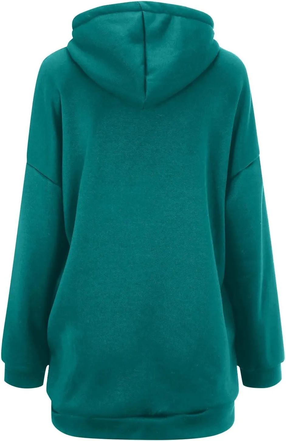 Womens Zip up Jackets with Hood Fall Winter Outerwear Long Sweatshirt Casual Loose Oversized Coats with Pockets